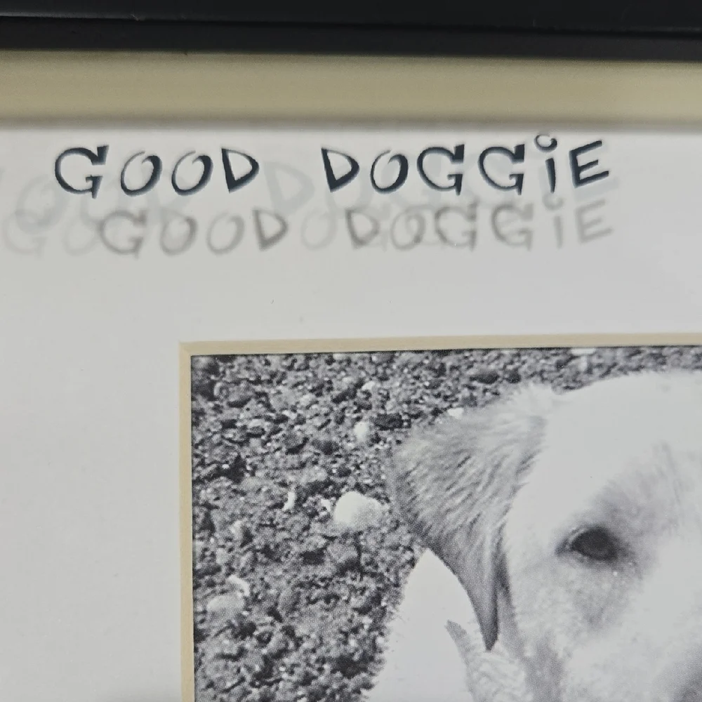 Malden Black and White Dog Frame
